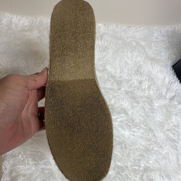 Lulus Wedged Sandals Sz 8.5 Pale Pink with braided Wedge - Picture 4 of 8